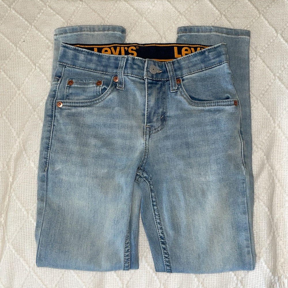 Levi's size 10 Reg. Light Blue Jeans. Unisex. - Picture 2 of 6